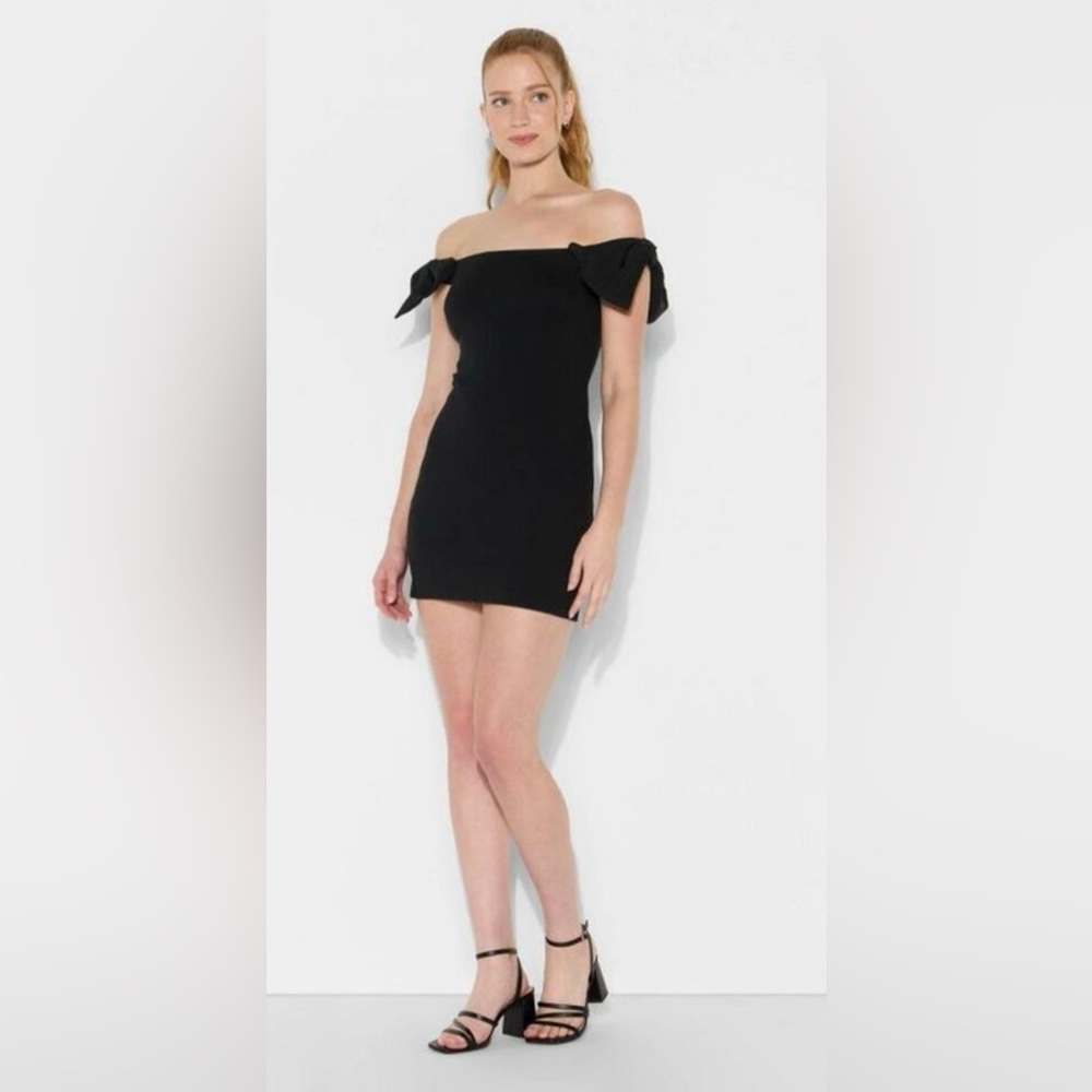 💐2 for $35💐 NWT Wild fable Elegant Black Off-Shoulder Bow Dress
